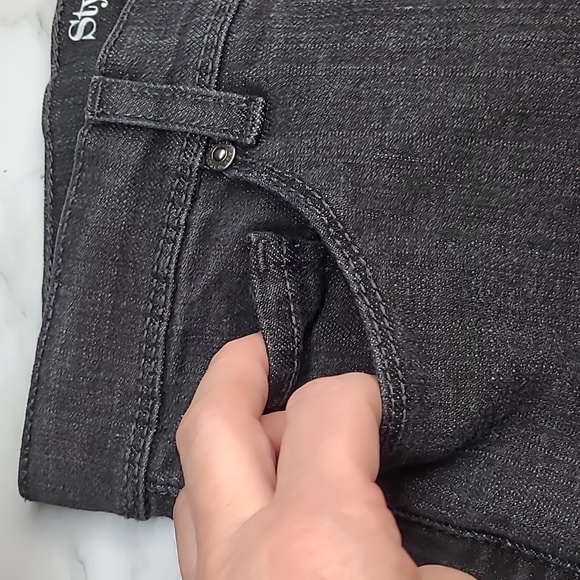 NWOT STYLE & CO BLACK TUMMY CONTROL BOOTCUT JEANS - Picture 3 of 16